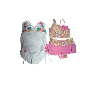Juicy Couture Circo Infant Swimsuits Bikini and Ruffled One Piece Size 12 months